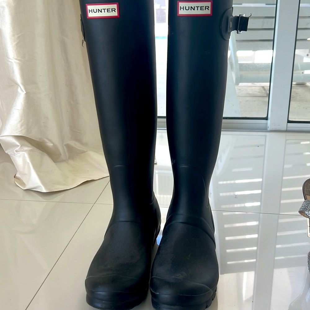 Hunter boots black